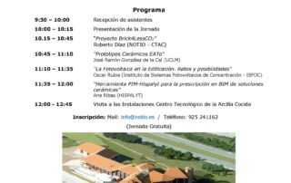 JORNADA TÉCNICA SOBRE EL SECTOR CERÁMICO EN NOTIO