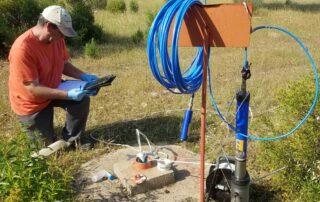 TOMA DE MUESTRAS DE AGUAS SUBTERRÁNEAS EN EL CABRIL