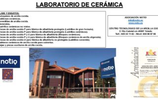 NOTIO: ENSAYOS DE PRODUCTOS CERÁMICOS