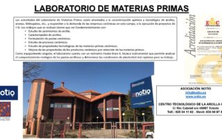 NOTIO: ENSAYOS DE MATERIAS PRIMAS